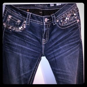 Miss me jeans. Boot cut, Size 29 with 34” inseam